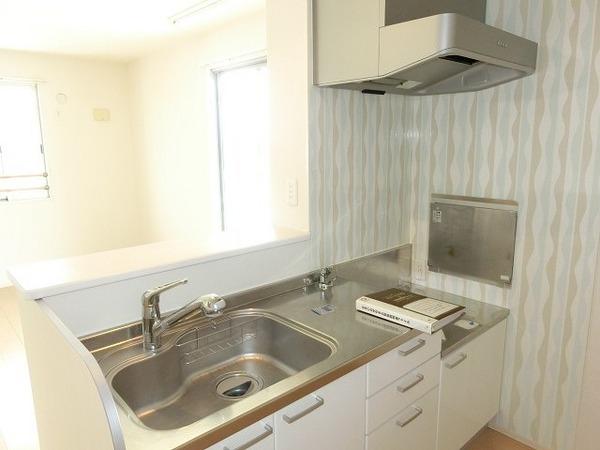 キッチン　ガスコンロ設置可！