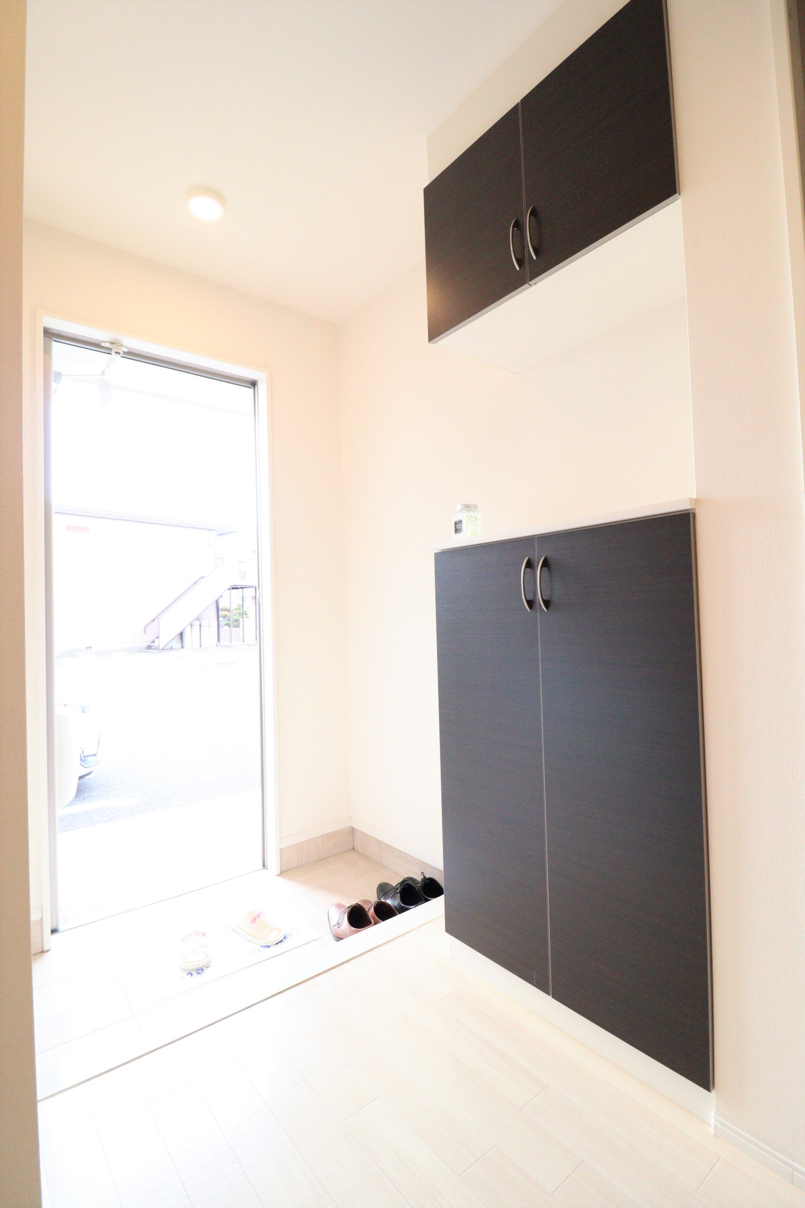 玄関　シューズボックスは2段がおすすめ☆