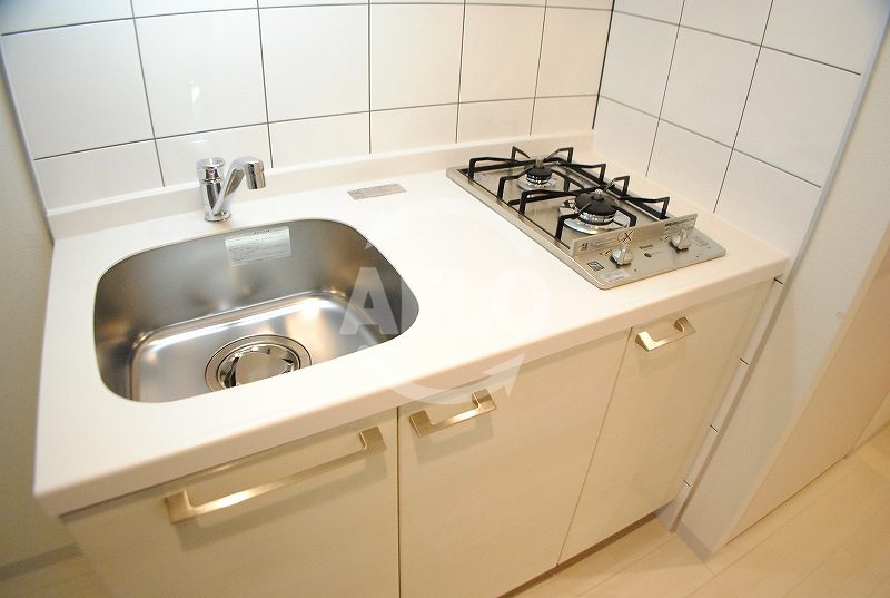 キッチン　エスリード江戸堀　2口ガスシステムキッチン