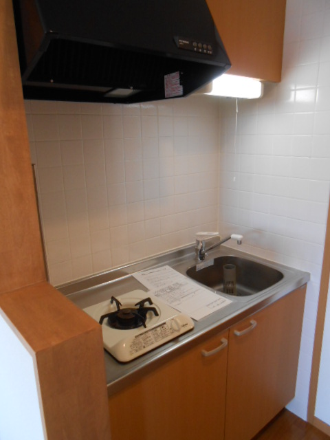 キッチン　システムキッチン（ガスコンロ・１口付）完備