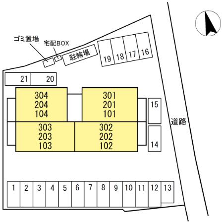 駐車場　駐車場配置図