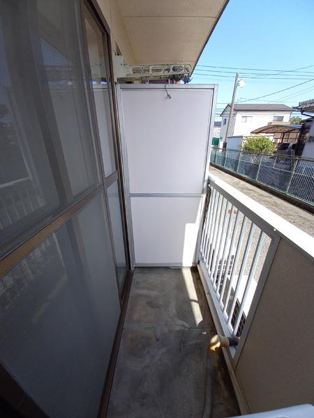 バルコニー　写真は別号室のものです。