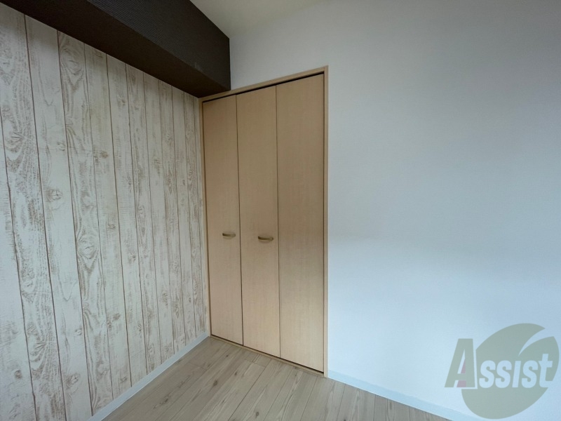 収納　寝室の収納です。部屋がすっきり片付きます。