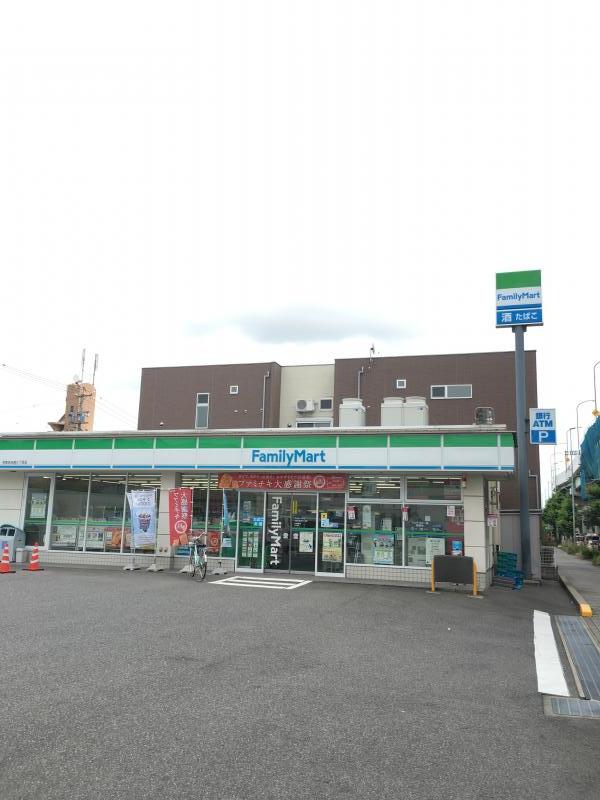 コンビニ　ファミリーマート 名南本地通3丁目店（コンビニ）まで466m