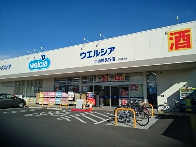 ドラックストア　ウエルシア小山神鳥谷店（ドラッグストア）まで300m