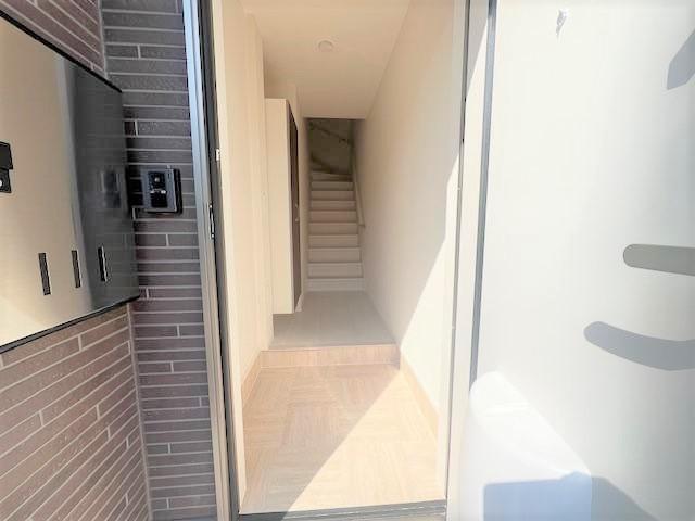 小田原市酒匂 アパートII期新築工事の玄関写真