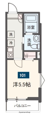 ＪＲ相模線 南橋本駅 徒歩11分 3階建 築4年の間取り写真