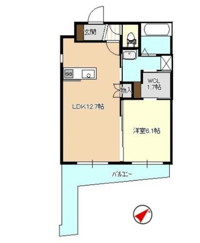 棒屋第11下池ハイツの間取り写真