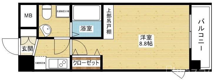 阪急京都線 十三駅 徒歩5分 9階建 築18年の間取り写真