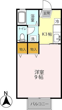 フラワーレジデンス森田 拾番館 202の間取り写真