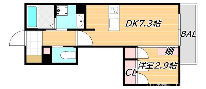 東京メトロ東西線 浦安駅 徒歩21分 3階建 築1年の間取り写真