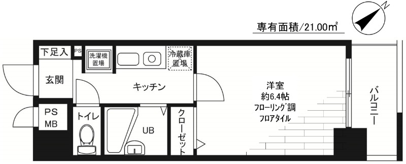 都営三田線 巣鴨駅 徒歩4分 13階建 築28年の間取り写真