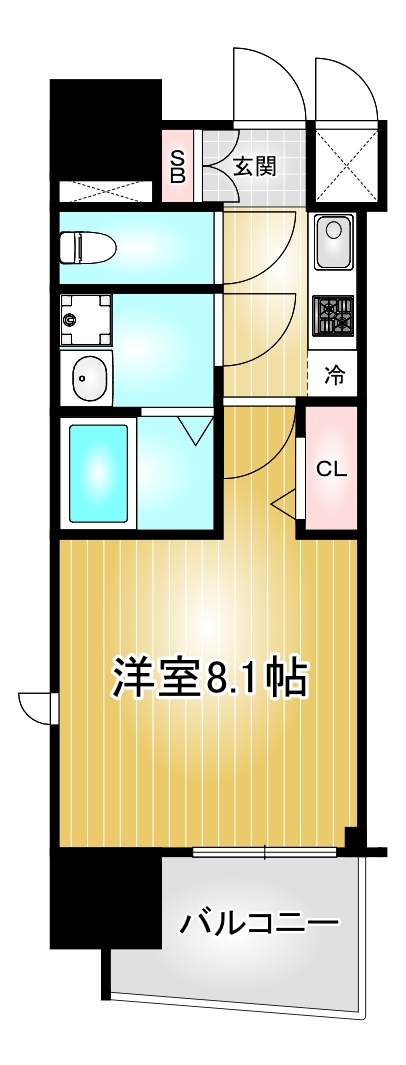 プレサンス栄モードの間取り写真