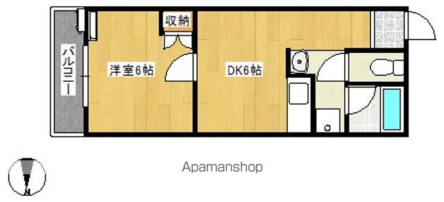 ベルカンプ東大洲の間取り写真