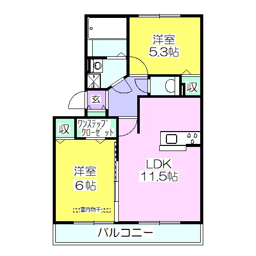 サンフィールド コロナIの間取り写真