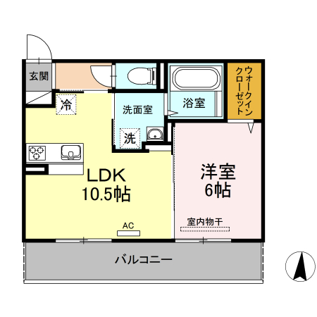 ＪＲ宇野線 備前西市駅 徒歩9分 3階建 築9年の間取り写真