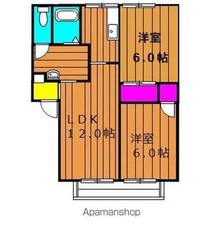 サンビレッジ新田 Aの間取り写真
