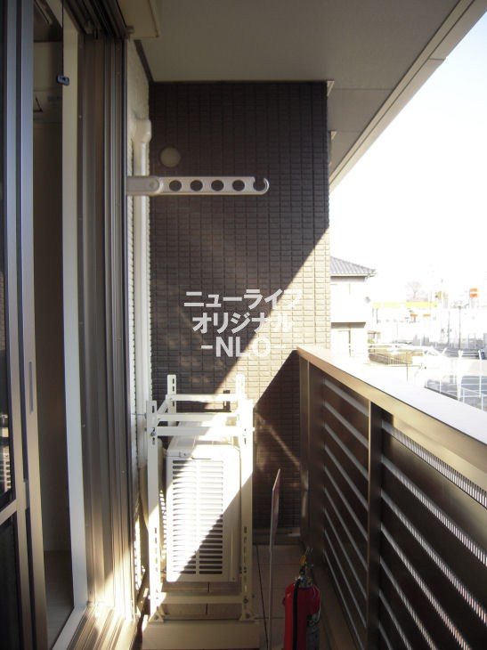 バルコニー　前面が開けているので風通し良好です☆