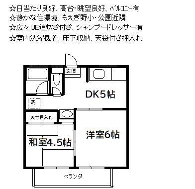 第１０もえぎ野ハイツの間取り