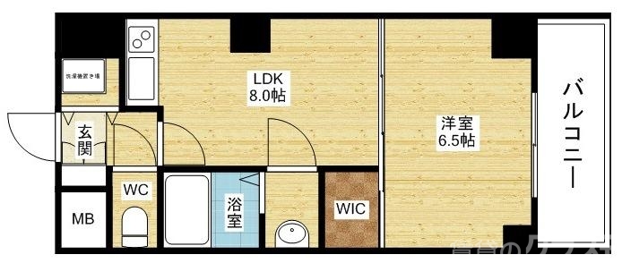 大阪市淀川区宮原のマンションの間取り