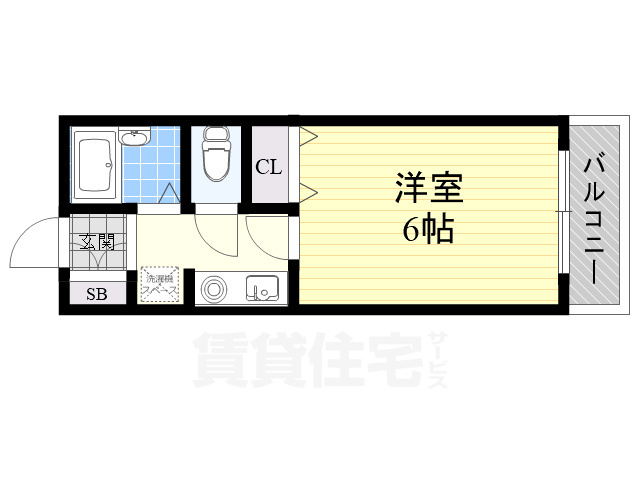 茨木市南春日丘のマンションの間取り