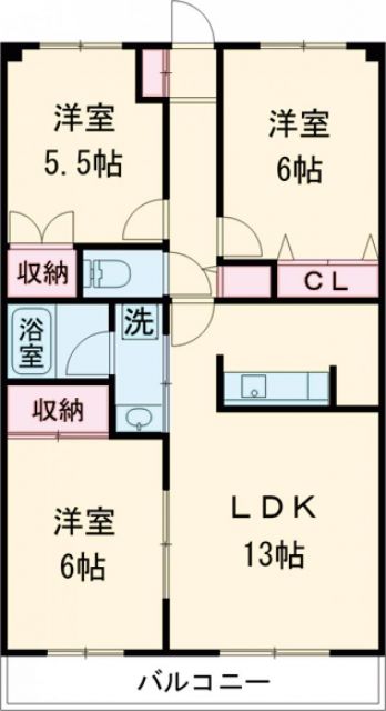 ハイム桔梗Iの間取り