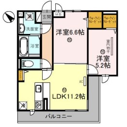 D-room 五反田の間取り