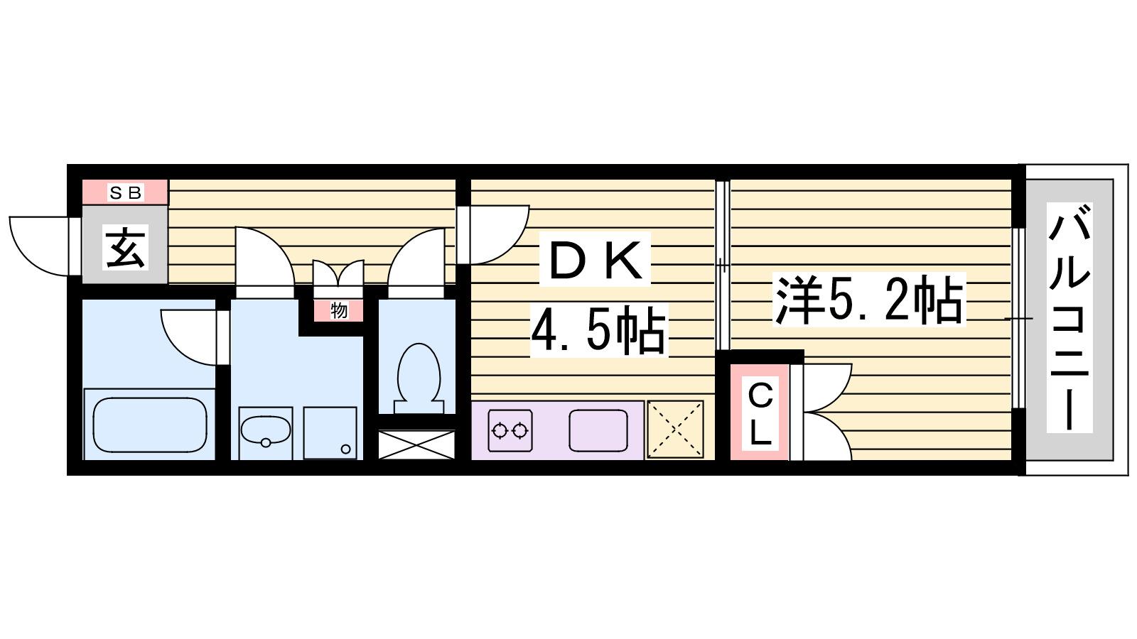 リゾティ城南の間取り