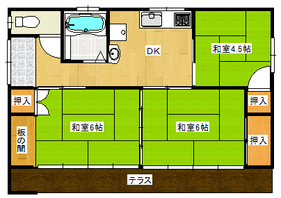 福島県郡山市安積町荒井字柴宮山（一戸建）の賃貸物件の間取り