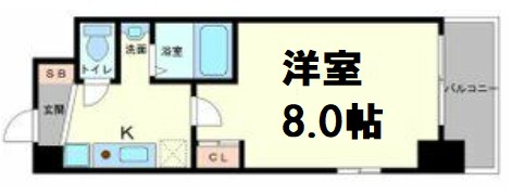 レジデア西本町の間取り