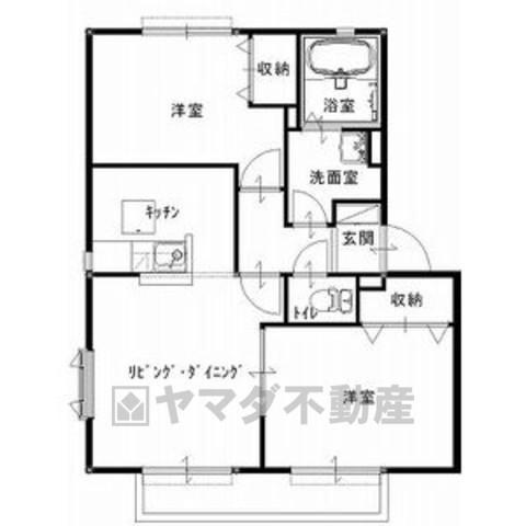 ソレジオタウン西川田Cの間取り