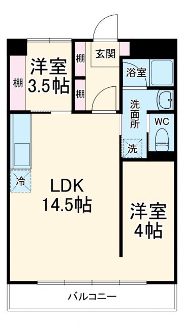 名古屋市天白区平針のマンションの間取り