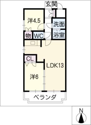 パークハイツ楠の間取り