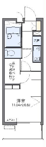 レオパレス雄新ひまわりの間取り