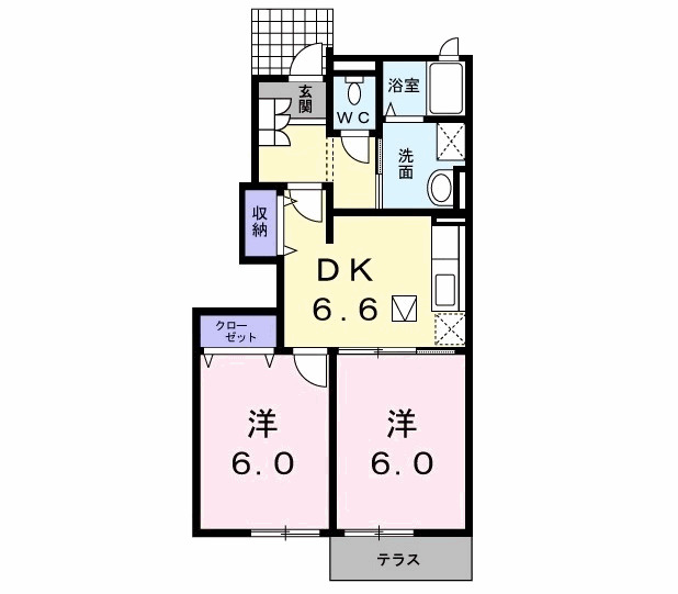 メゾンドカスターニュの間取り