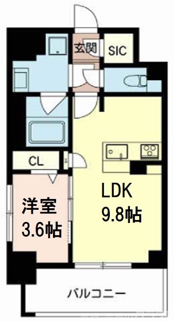 エクラージュ御池の間取り