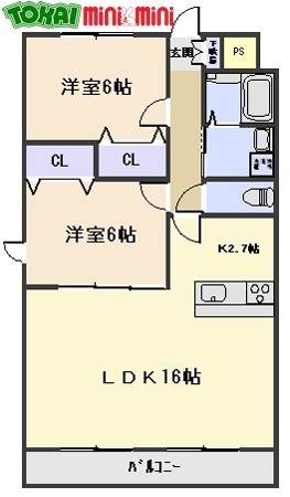 ルネスガーデンコートの間取り