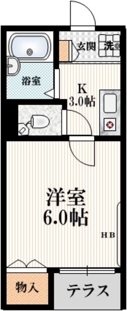 世田谷区上馬のマンションの間取り