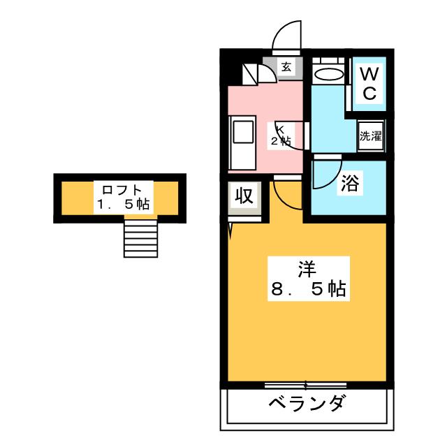 稲村ガ崎ステュディオＫの間取り