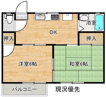 コーポＫＡＤＯＷＡＫＩの間取り