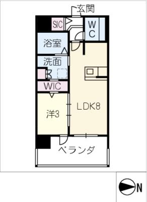 サンパーク上前津　IIの間取り