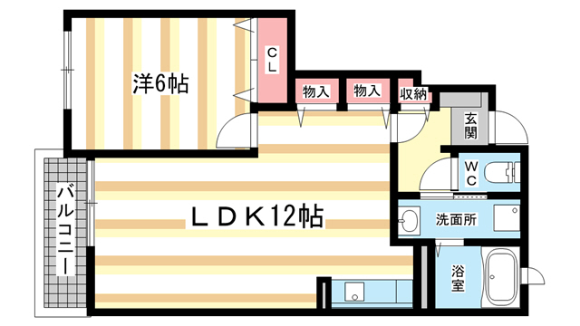 ガーデンハウスMU　B棟の間取り