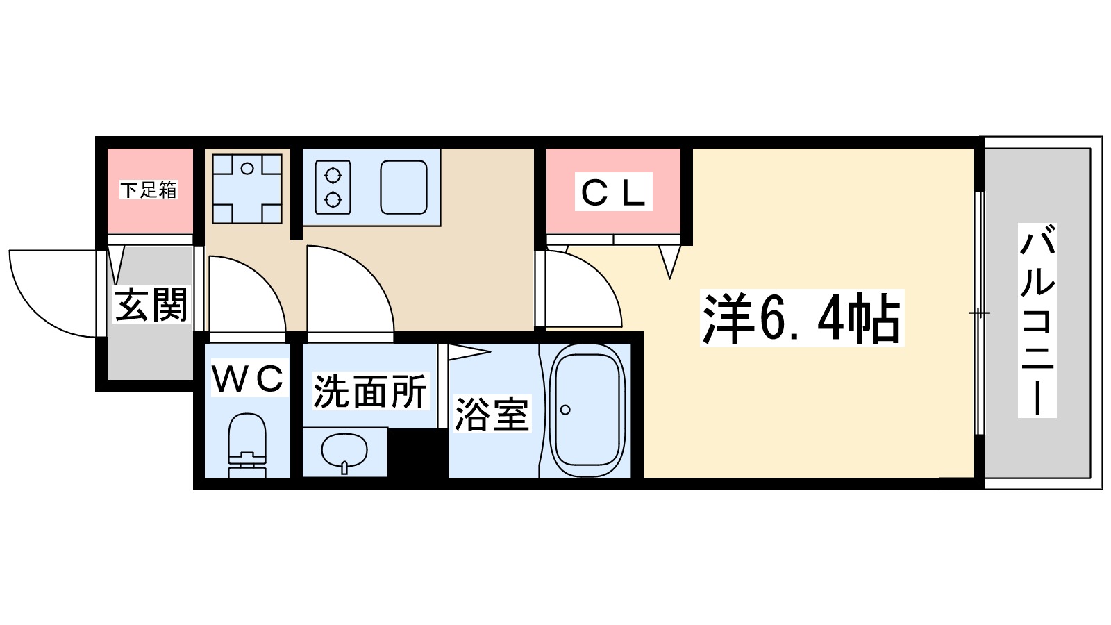 プレサンス梅田北ディアの間取り