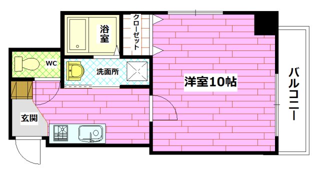 広島市安佐南区古市のマンションの間取り