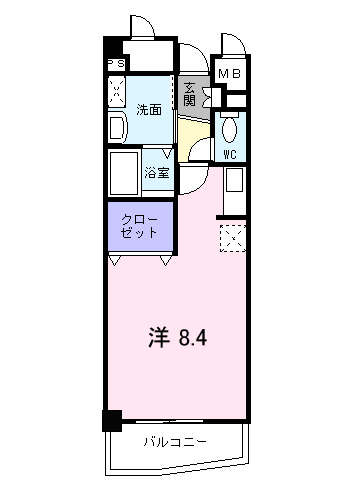 大和市桜森のマンションの間取り