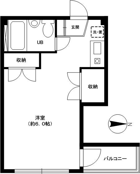 駒沢５１４マンションの間取り