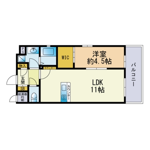 ＬＩＢＴＨ高宮通りの間取り