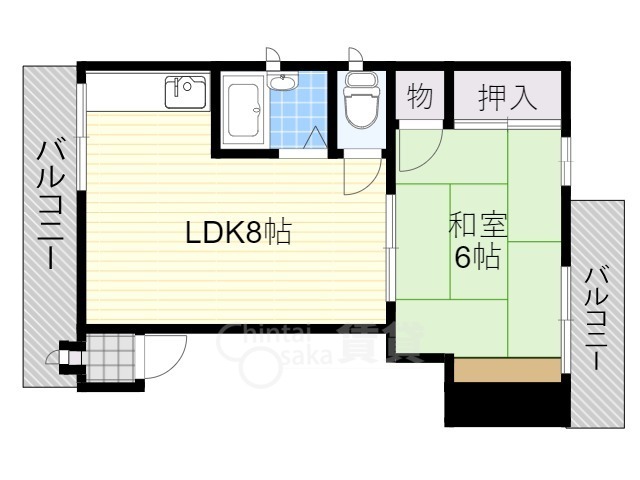 眞鍋マンションの間取り