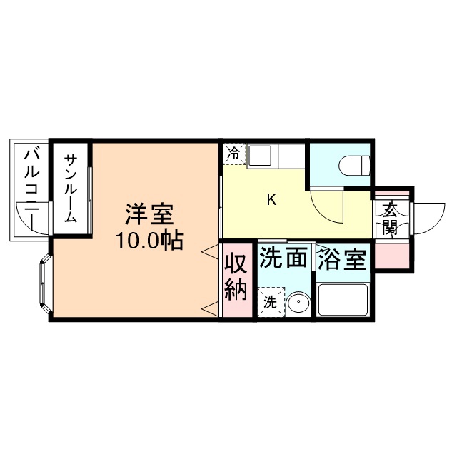 ルイーネ東黒牧の間取り