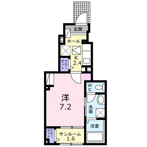 グリーンピア　Ｂの間取り